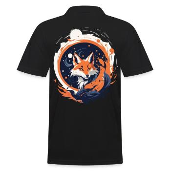 Kitsune Spiritual Elegance Japon Streetwear - Polo Homme - noir - Dos - Kai (181cm)