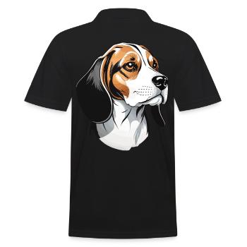 Beagle Streetwear Style Dog Lover Design - Polo Homme - noir - Dos - Kai (181cm)