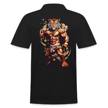 Tiger Spirit Kickboxing et Muay Thai Design - Polo Homme - noir - Dos - Kai (181cm)