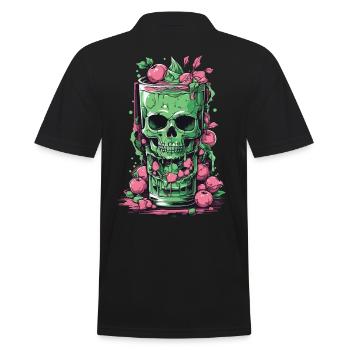 Cadeau gothique Cocktail sorcières magiques Design occulte - Polo Homme - noir - Dos - Kai (181cm)