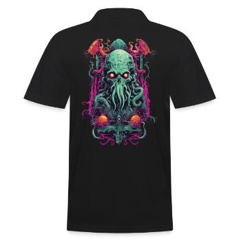 Gothique Cthulhu démon Halloween monstre Design - Polo Homme - noir - Dos - Kai (181cm)