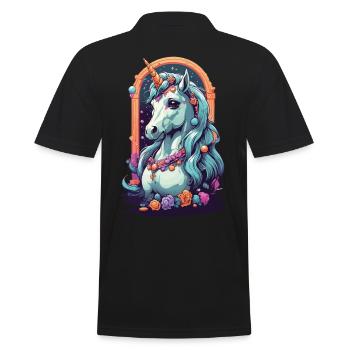 Licorne magique Pastel Fantasy Design - Polo Homme - noir - Dos - Kai (181cm)