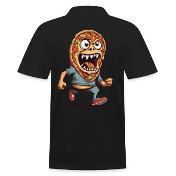 Monster Pizza Soirée Film Halloween Drôle Design - Polo Homme - noir - Dos - Kai (181cm)