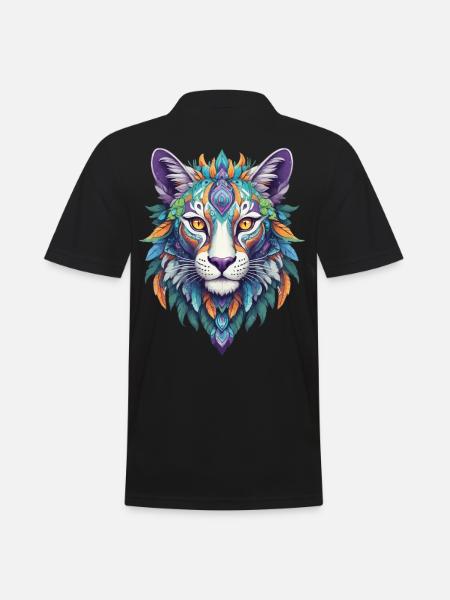 Spiritual Mandala Design - Men's Polo Shirt - black