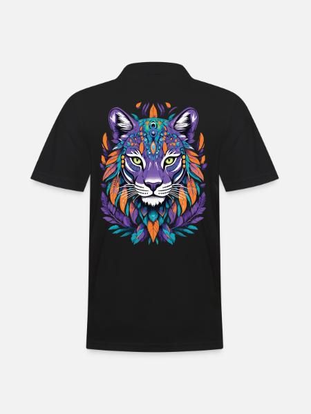 Spiritual Mandala Design - Men's Polo Shirt - black