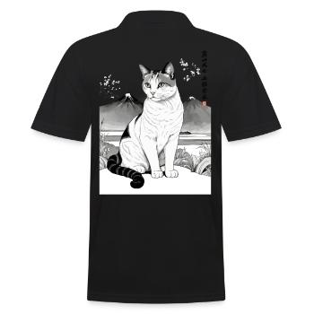 Hauskatzen Besitzer Niedliche Katze Katzen Dame - Männer Poloshirt - Schwarz - Hinten - Kai (181cm)