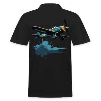Modèle Avion Pilote Avion Hobby Design - Polo Homme - noir - Dos - Kai (181cm)