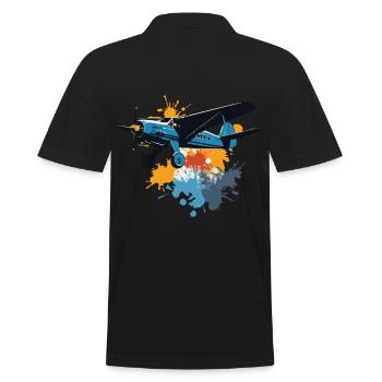 Model Airplane Pilot Airplane Hobby Design - Men's Polo Shirt - black - Back - Kai (181cm)