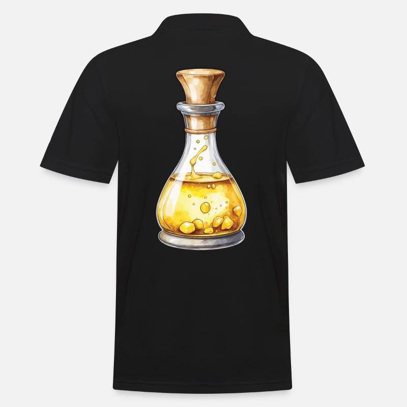 Ästhetisches Gaming Zaubertrank Design Ikonisch - Männer Poloshirt - Schwarz