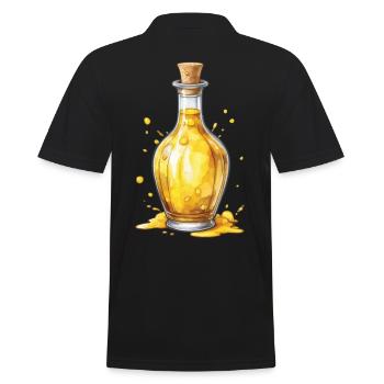 Zaubertrank Ästhetisches Gaming & Ikonisches Gamer - Männer Poloshirt - Schwarz - Hinten - Kai (181cm)