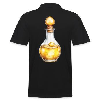 Ästhetisches Zaubertrank Gaming Design Streetwear - Männer Poloshirt - Schwarz - Hinten - Kai (181cm)