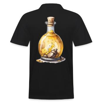 Potion Aesthetic Gaming and Iconic - Men's Polo Shirt - black - Back - Kai (181cm)
