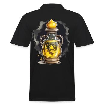 Ästhetisches Zaubertrank Gaming Design Ikonische - Männer Poloshirt - Schwarz - Hinten - Kai (181cm)