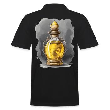 Zaubertrank Ästhetisches Gamer Design Streetwear - Männer Poloshirt - Schwarz - Hinten - Kai (181cm)