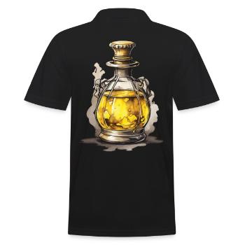 Potion Aesthetic Gaming and Iconic - Men's Polo Shirt - black - Back - Kai (181cm)