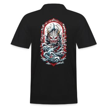 Esthétique du monstre marin Yokai Démon japonais - Polo Homme - noir - Dos - Kai (181cm)