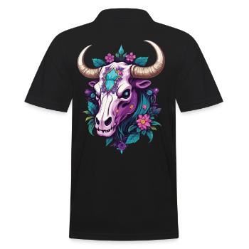 Crâne de taureau spirituel Mandala Dream Catcher - Polo Homme - noir - Dos - Kai (181cm)