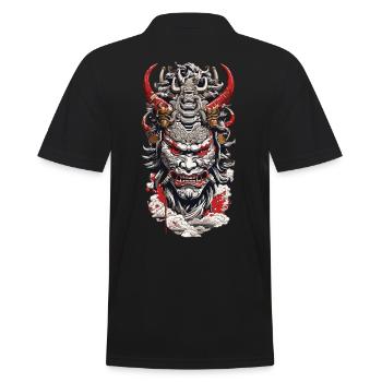 Esthétique Yokai Oni Ukiyo-e Démons japonais - Polo Homme - noir - Dos - Kai (181cm)