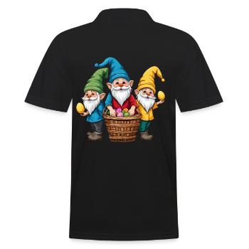 Gnome nordique de Pâques lapin nains - Polo Homme - noir - Dos - Kai (181cm)