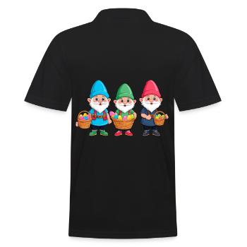 Gnome nordique de Pâques lapin nains - Polo Homme - noir - Dos - Kai (181cm)