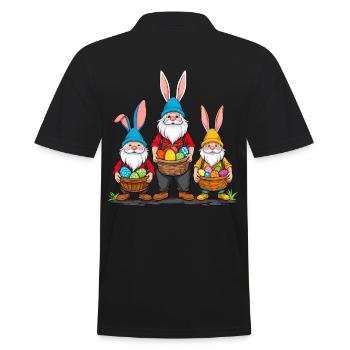 Gnome nordique de Pâques lapin nains - Polo Homme - noir - Dos - Kai (181cm)