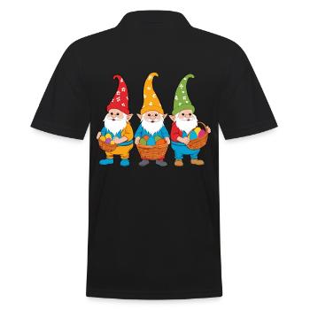 Gnome nordique de Pâques lapin nains - Polo Homme - noir - Dos - Kai (181cm)