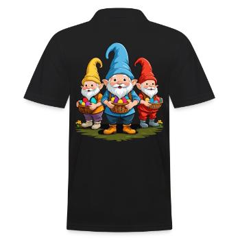 Gnome nordique de Pâques lapin nains - Polo Homme - noir - Dos - Kai (181cm)