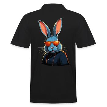 Iconic Dad Bunny Easter Bunny Streetwear Dad - Men's Polo Shirt - black - Back - Kai (181cm)