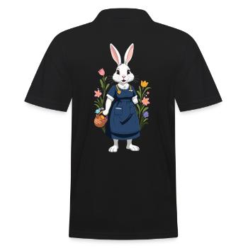 Infirmière lapin Lapin de Pâques Infirmière - Polo Homme - noir - Dos - Kai (181cm)