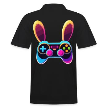 Lapin de Pâques Gamer Jeux de Pâques emblématiques - Polo Homme - noir - Dos - Kai (181cm)