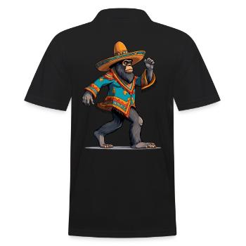 Mexicain Bigfoot Sasquatch Sombrero - Polo Homme - noir - Dos - Kai (181cm)