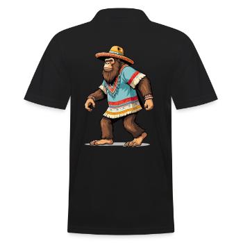 Mexicain Bigfoot Sasquatch Sombrero - Polo Homme - noir - Dos - Kai (181cm)