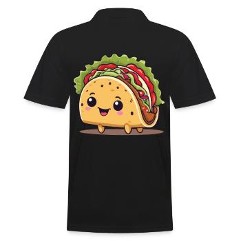 Kawaii Taco Cinco De Mayo Funny Design - Polo Homme - noir - Dos - Kai (181cm)