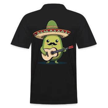 Avocat Mariachi Mexique Guitare Fiesta - Polo Homme - noir - Dos - Kai (181cm)