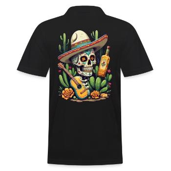 Tequila Skull Design Cinco De Mayo Mexique Célébration - Polo Homme - noir - Dos - Kai (181cm)