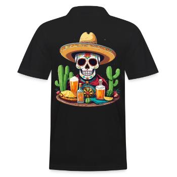 Tequila Skull Cinco De Mayo Mexique Célébration - Polo Homme - noir - Dos - Kai (181cm)