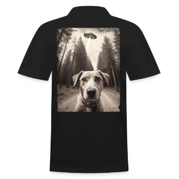 Selfie de chiens avec la conception d’un vaisseau spatial extraterrestre - Polo Homme - noir - Dos - Kai (181cm)