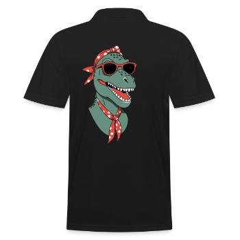 Drôle Dinosaure Maman Cool Dino Femme Style - Polo Homme - noir - Dos - Kai (181cm)