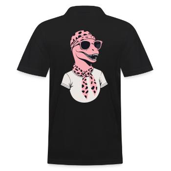 Drôle Dinosaure Maman Cool Dino Femme - Polo Homme - noir - Dos - Kai (181cm)