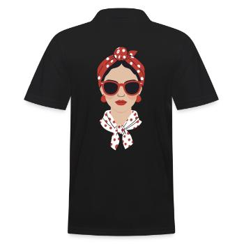 Femme Iconique Maman Élégante Maman Drôle - Polo Homme - noir - Dos - Kai (181cm)