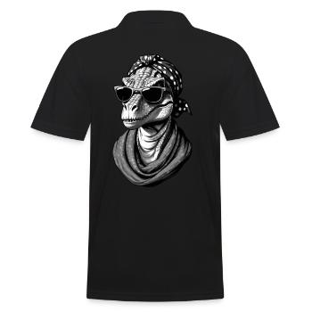 Drôle Dinosaure Maman Cool Dino Femme Style - Polo Homme - noir - Dos - Kai (181cm)