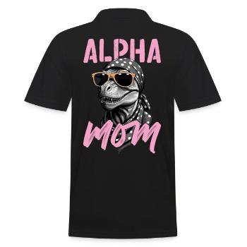 Alpha Mom Drôle Dinosaure Maman Style Dinosaure - Polo Homme - noir - Dos - Kai (181cm)