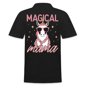 Magique Maman Licorne Maman Amour Élégant - Polo Homme - noir - Dos - Kai (181cm)