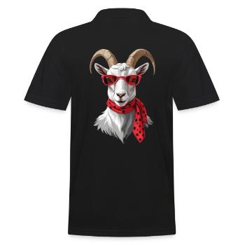 Drôle de maman chèvre parfaite pour la fête des mères - Polo Homme - noir - Dos - Kai (181cm)