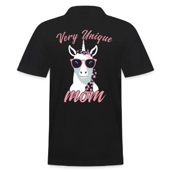 Conception de maman Licorne très Unique - Polo Homme - noir - Dos - Kai (181cm)