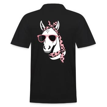 Maman Cheval Cheval Amant Mère Cheval Fille - Polo Homme - noir - Dos - Kai (181cm)