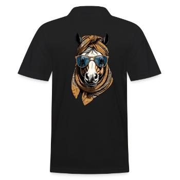 Maman Cheval Cheval Amant Mère Cheval Fille - Polo Homme - noir - Dos - Kai (181cm)