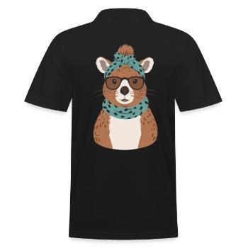 Drôle Capymama Capybara Maman - Polo Homme - noir - Dos - Kai (181cm)