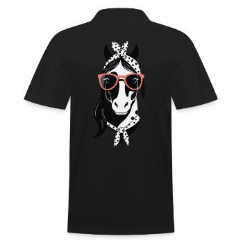 Maman Cheval Cheval Amant Mère Cheval Fille - Polo Homme - noir - Dos - Kai (181cm)