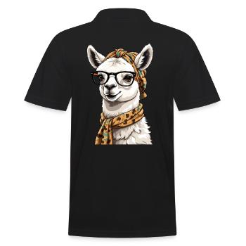 Conception drôle d’alpaga Lama pour les mamans aimantes - Polo Homme - noir - Dos - Kai (181cm)